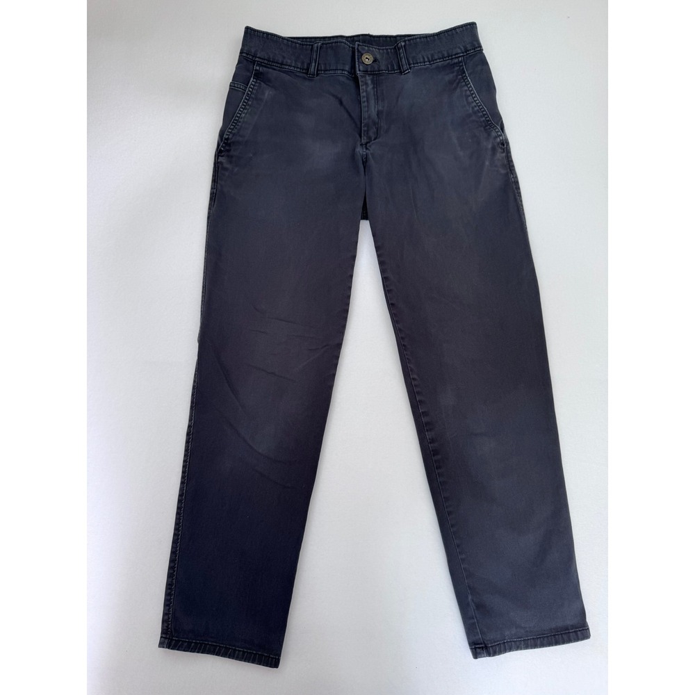 The North Face Womens Chino Pants Size 2 Black Grey Straight Leg Outdoor Casual